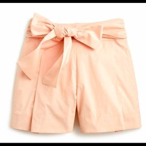 Light Pink J Crew tie waist shorts